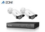 2MP Housing 2CH IP CCTV Camera Kits , Metal Bullet Professional Cctv Kits