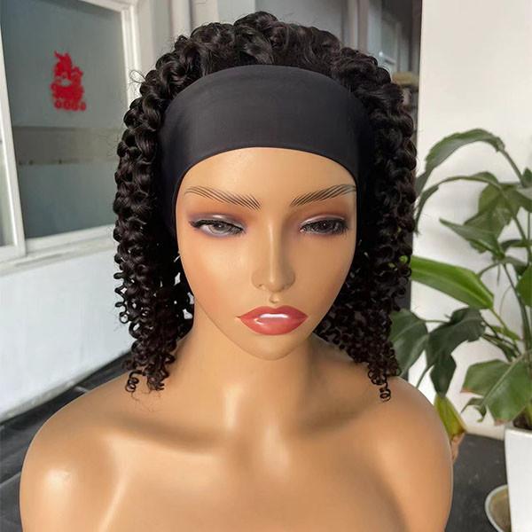 Glueless Kinky Curly Brazilian Human Hair Lace Wig Virgin Cuticle Aligned