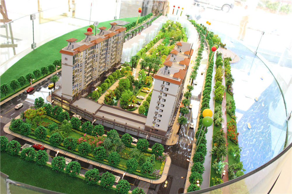 High Rise Miniature Architectural Models , Fancy 3D Max Building Modeling