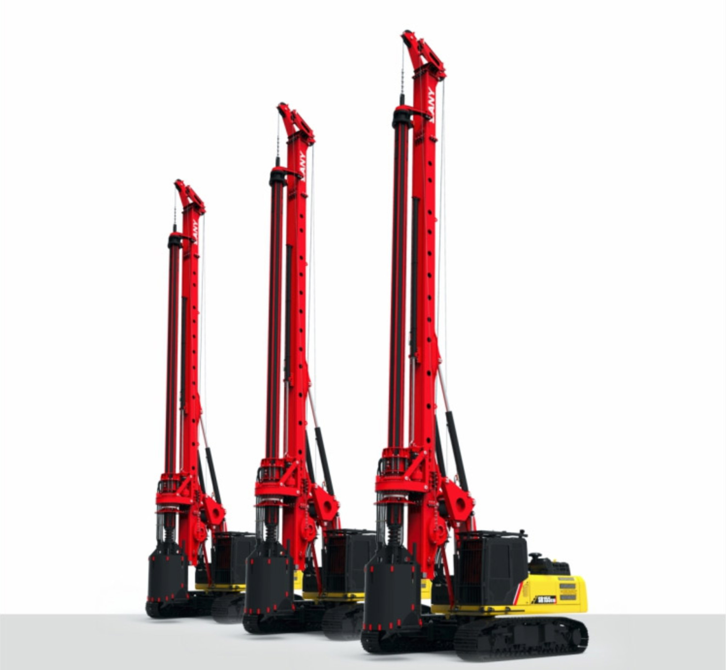 SR155 C10 Construction Piling Machine 44m Hydraulic Rotary Drilling