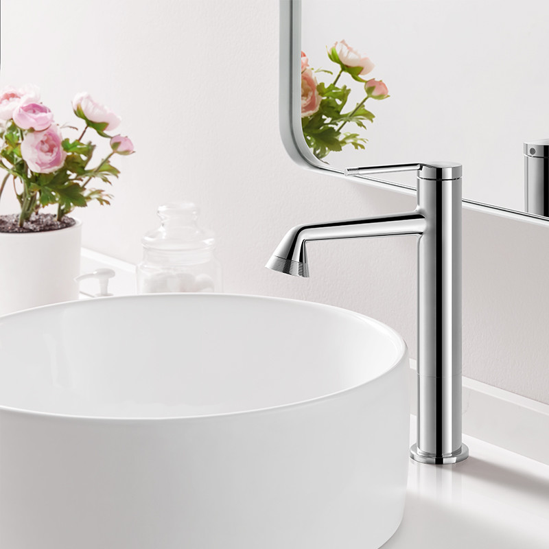 251.6mm Brass Basin Mixer Tap Hot Cold Water Basin Mixer Bathroom