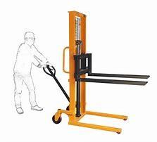 Quality Hydraulic Manual Pallet Stacker Operated 1.6m Lifting Forklift wholesale