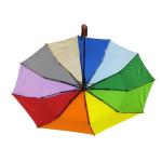 BSCI Rainbow Color Polyester 190T Compact Ladies Folding Umbrellas For Travel