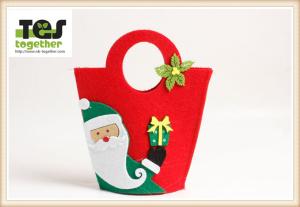 Quality Christmas apple handbag/ Felt bag /Nonwovens/Festival /gift/child wholesale