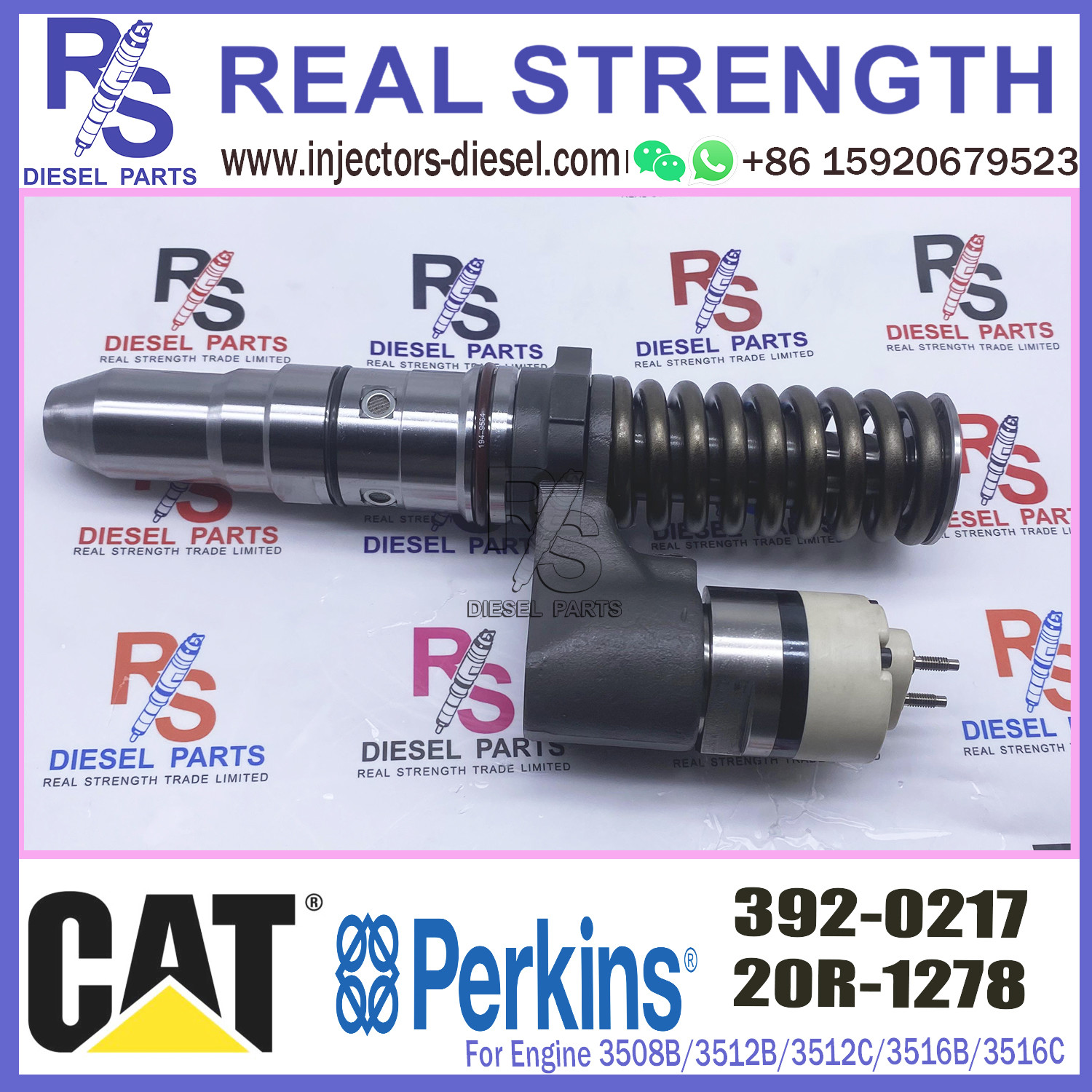 Diesel Engine Parts 3508 3512 3516 3524 Fuel Injector Assy 3920217 392-0217