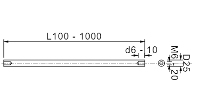 100 C Maximum Usage Temperature Rod NdFeB Magnetic Filter Tube for Food Industry