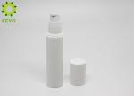 White PP Airless Pump Bottles For Cosmetic , 50ml 2oz Airless Cosmetic Bottles