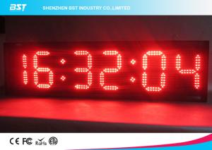 Quality Modern Small Led Clock Display , Semi Outdoor Accurate Wall Clock wholesale