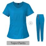 factory custom hospital lab coat medical scrubs uniforms v neck surgical hand