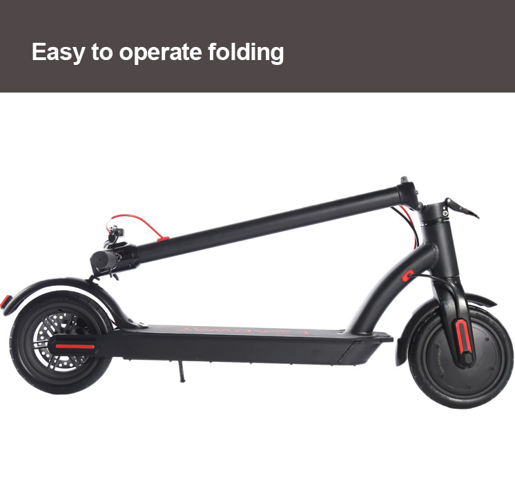 36V Folding Powerful Electric Scooter With 6.6A Battery Disc Brake