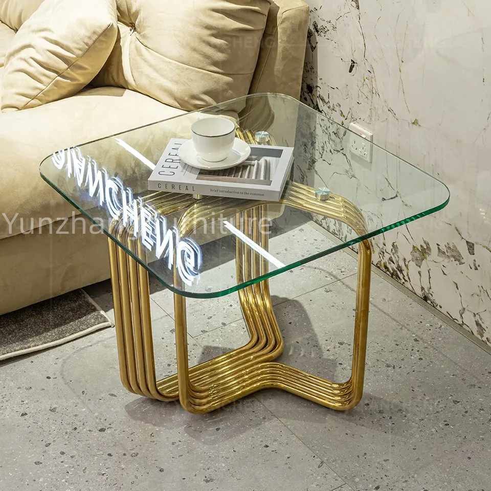 Luxury Square Coffee Table Modern Home Furniture Designed For Living Room