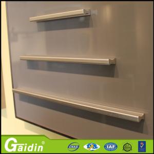 Quality dresser powder coated foggy siver aluminum furniture handle wholesale