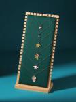 Wood Color Jewelry Stand Display 90*90*210mm Necklace Tray Display