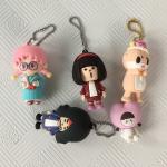 OEM ODM Soft PVC 3D Cartoon Character Charms Sparkle Printing Ornament Gifts