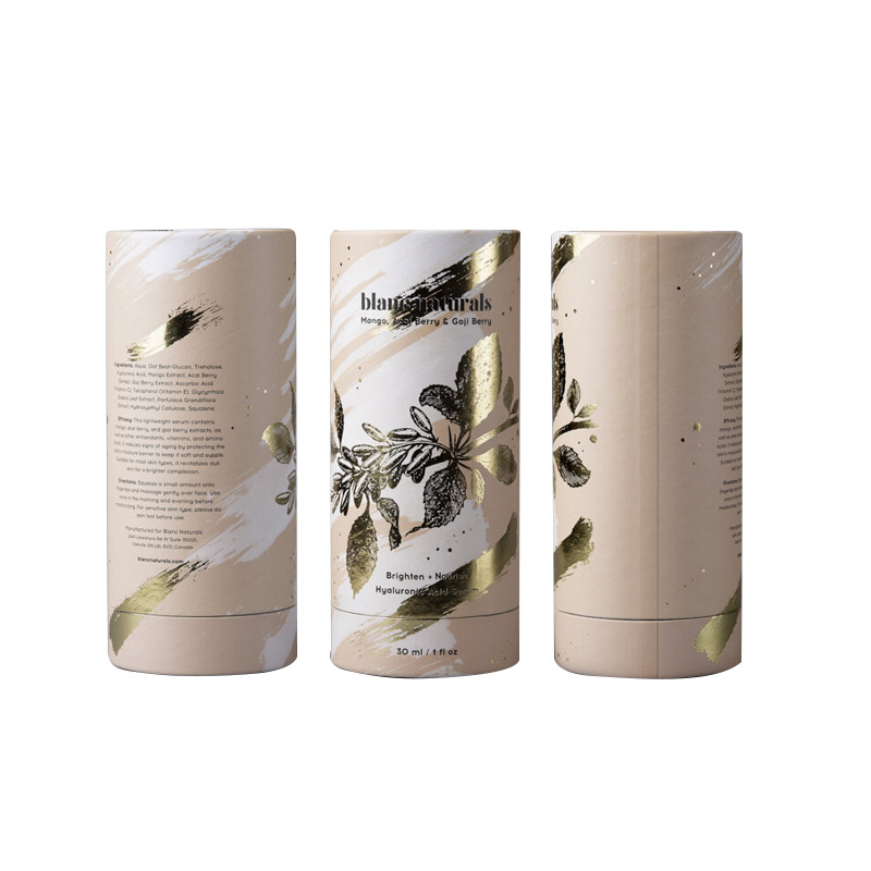 Elegant 50ml Paper Cylinder Tube Box Multifunctional Recyclable