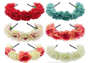 Quality Korean bride plum hair hoop accessories elastic flower headband ladies hair beach headband wholesale wholesale