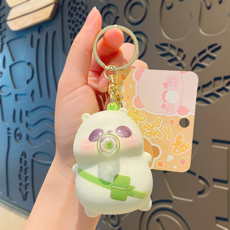Customized Cute Pendant Squishy Toys Silicone Keychain Non-Toxic for Kids and Adults