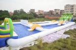 Kids And Adults Inflatable Water Park 0.9mm Pvc Tarpaulin