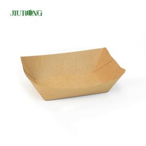 Quality Greaseproof Kraft Disposable Paper Food Trays Biodegradable OEM ODM wholesale