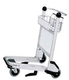 Portable 3 Wheels Smart Cart Airport , Luggage Cart Trolley For Hotel Staff, Airport Luggage Trolley