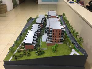 Quality Acrylic Material Exhibition 3D Model Plywood Packing With Landscape wholesale