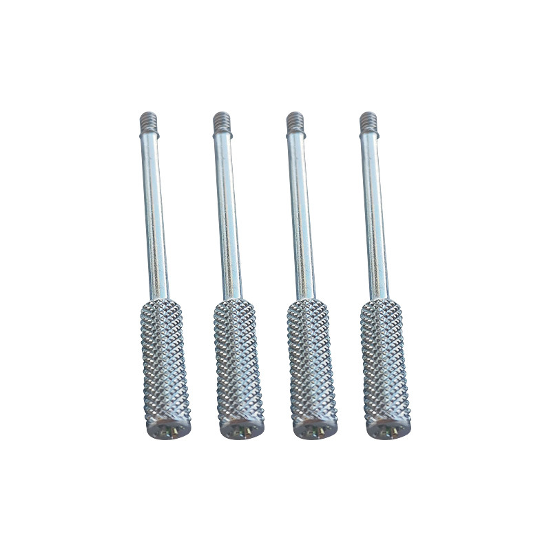 #4-40 UNC 49mm Length Stainless Steel Thumb Screws For Computer Cable