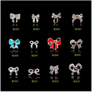 Quality Hot NEW Wholesale Alloy Jewelry 3D Nail Art Jewelry Nail rhinestones Sticker Supplier Number ML802-813 wholesale
