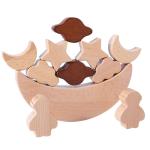 Montessori Children's Educational Toys Wooden Blocks Stars Moon Stacked Blocks