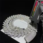 Custom Sterling Silver Moissanite Cuban Link Chain Jewelry Diamond For Men