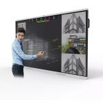 65" 3840*2160 Touch Interactive Board Anti Glare Black Silver Color