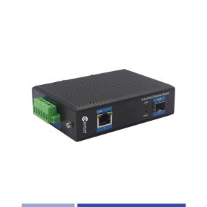 Quality Industrial Fiber Media Converter 10/100/1000M 1 SFP with 1 RJ45 port Singlemode SMF Duplex 1310nm 20KM wholesale