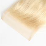 Blonde #613 Color Body Wave Lace Closure Baby Hair Brazilian Real Human Hair