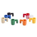 ABS colorful city home container accessories mini figures cup building blocks