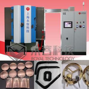 Quality ABS Parts TiN Gold PVD Vacuum Coating Machine , Cathodic Arc Decorative Coating Equipment On ABS Parts wholesale