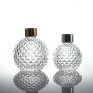 Quality Cylinder Transparent Glass Diffuser Bottle 200ml Aromatherapy Oil Bottle wholesale