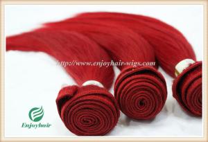 Quality Brazilian 5A virgin remy hair weave ,red color,straight hair extension 10''-26''length wholesale