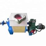 40kw Tilting Gold Induction Melting Furnace silver melting equipment