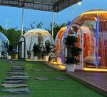 Full House Monolithic Prefab Hotel Dome Tent Prefabricated Bubble Houses for