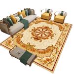 European Ancient Living Room Floor Carpets 80*120cm Area Rug Under Couch