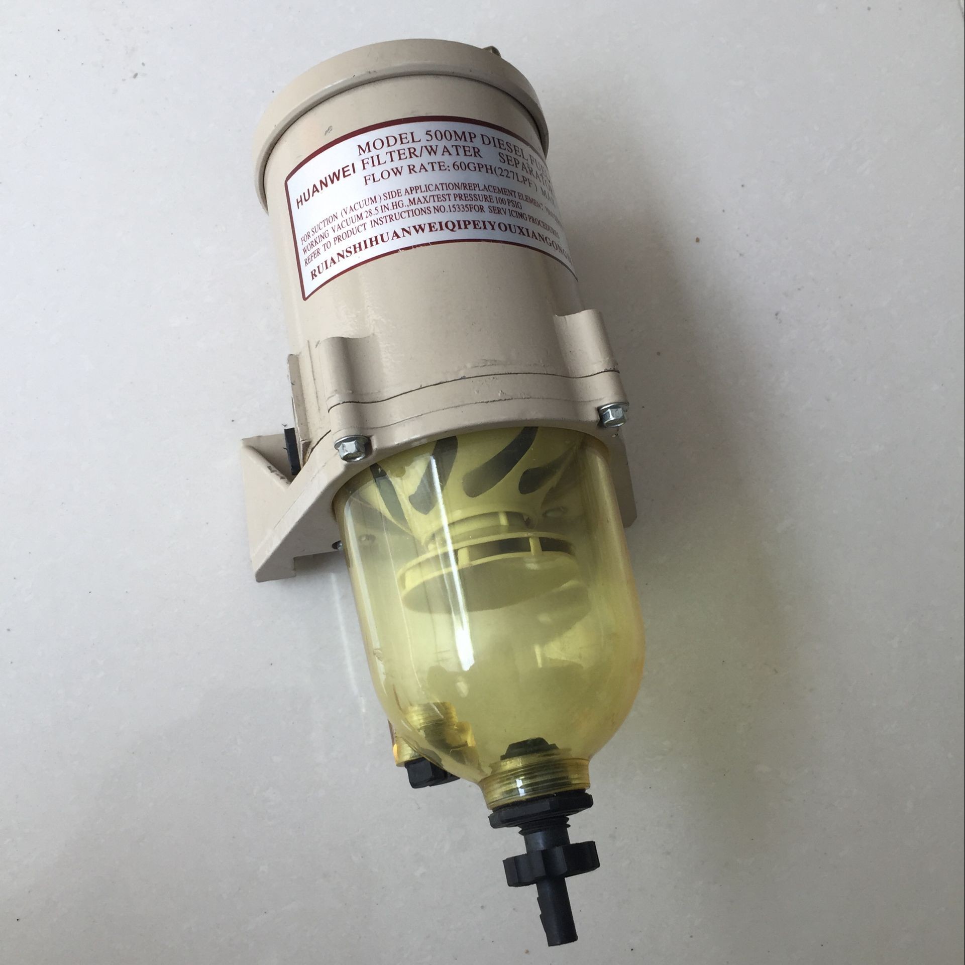 Non Leakage Oil Diesel Water Separator Filter 500FG 2010PM Strong Cover Shell