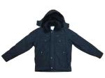 Lightweight Mens Hooded Padded Jacket Black Mid Length Padded Coat