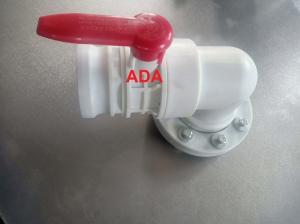Quality 3'' Butterfly Flexitank Valve L Shape Ibc Container Valves PP Material wholesale