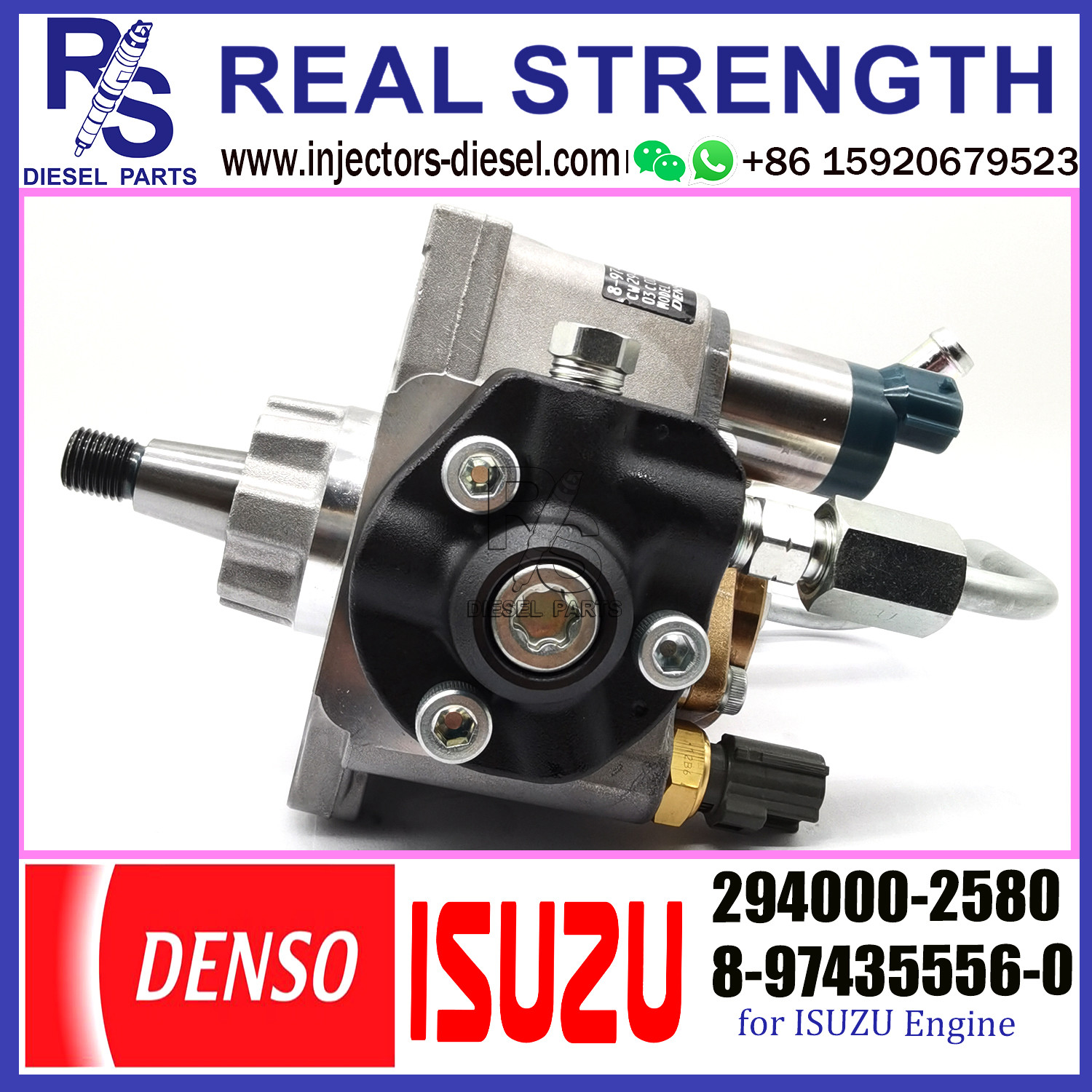 HP3 Denso Common Rail Fuel Injection Pump 294000-2580 For ISUZU 8-97435556-0 8974355560