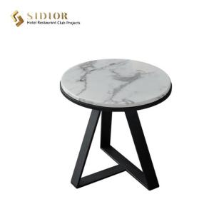 Quality 50cm Round Marble Movable Coffee Table wholesale