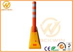 Flexible 78cm TPU Road Traffic Delineator Post / Lane Separator
