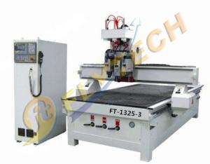 Quality Best selling 3 pneumatic cylinder CNC Router Machine with three head air coolen spindle wholesale