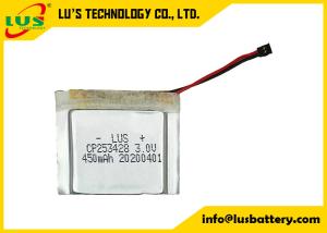 Quality RFID Li Polymer Battery Pack CP253428 3.0 Volt 450mah For Injection Tag wholesale