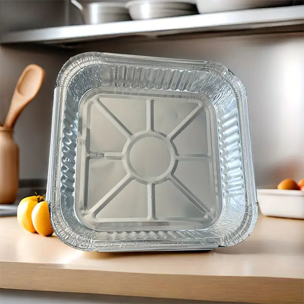 9x9x2 Square Aluminum Foil Pans Cooking Tin Foil Air Fryer Containers
