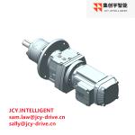 64.85 M1 Gear Helical Bevel Speed Reducer RM57DRN80M4