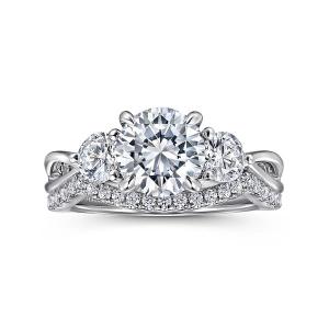 Quality Lab Diamond Wedding Band VVS Clarity HPHT Round Cut Lab Grown Diamond Ring wholesale